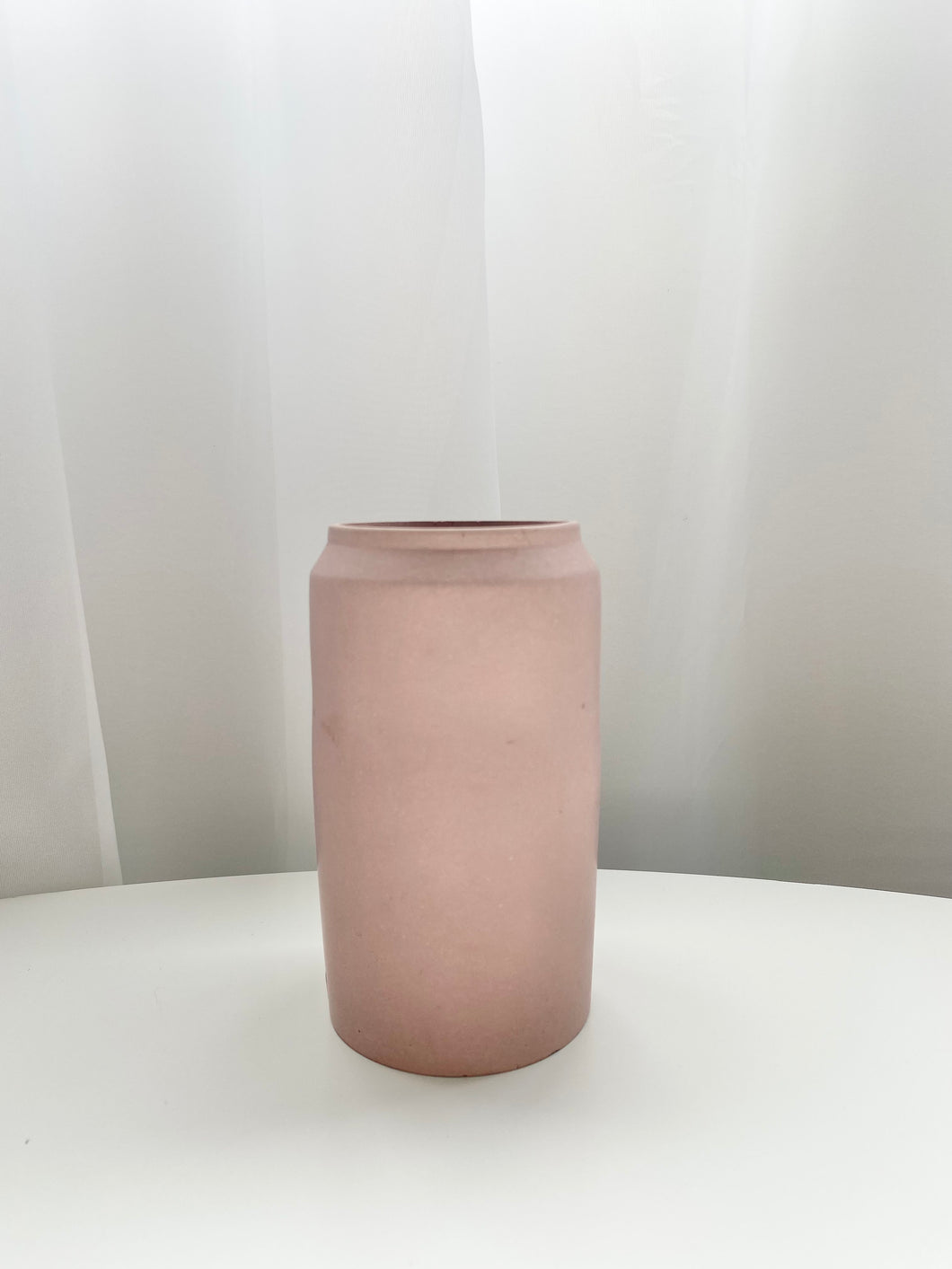 Concrete vase- Soft pink