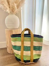 Load image into Gallery viewer, Jute storage bag green
