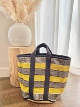 Load image into Gallery viewer, Jute storage bag ochre
