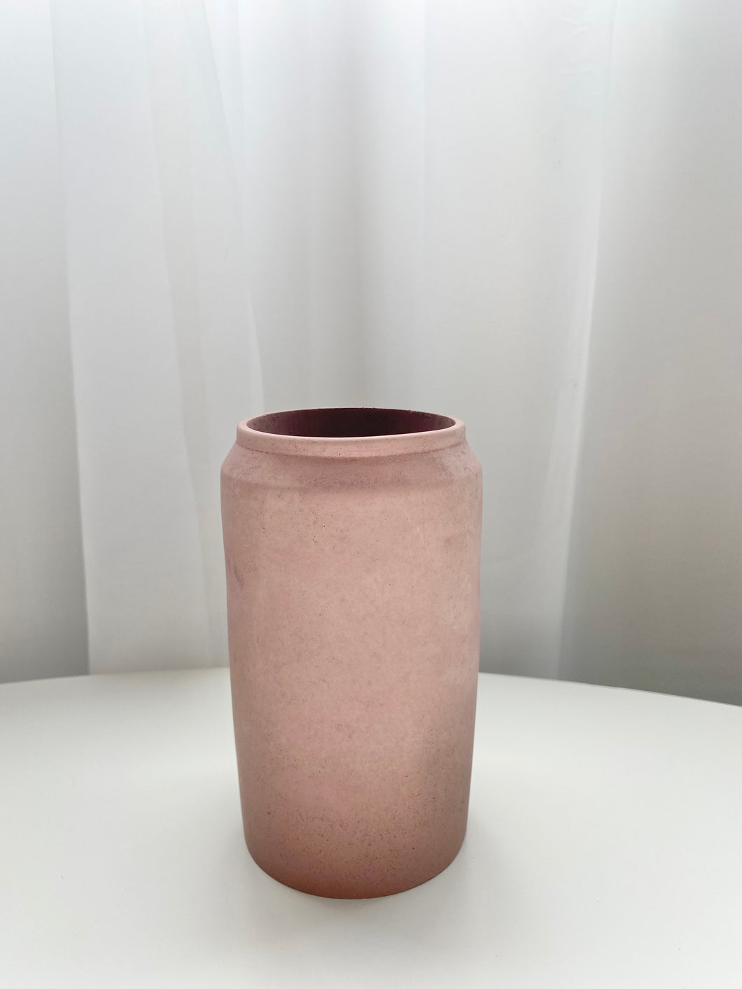Concrete vase- Dusty rose